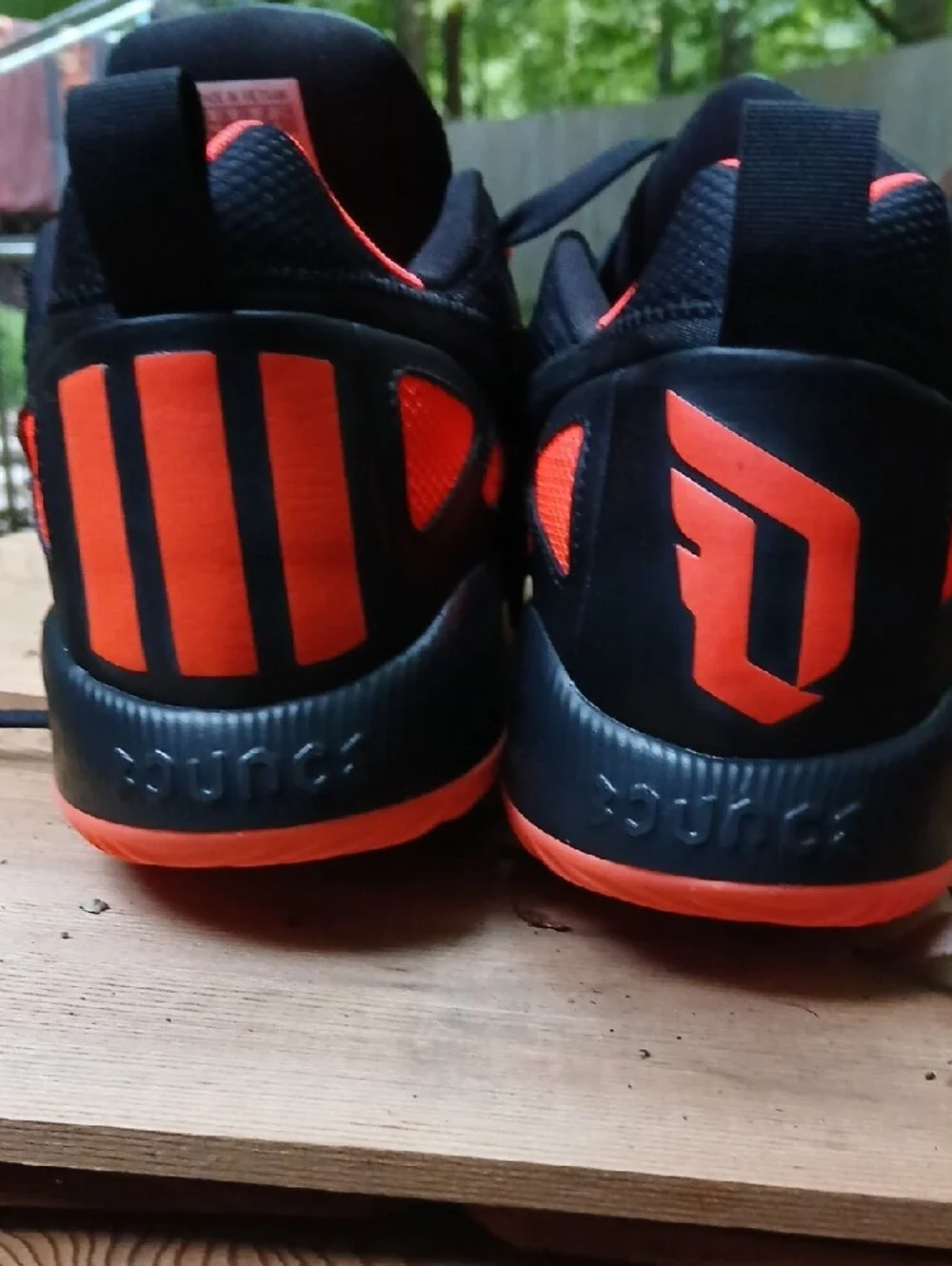 Damian LILLARD NBA adidas Black and Orange Men's Low-Top Sneakers